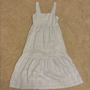 Madewell Light Blue Striped Dress